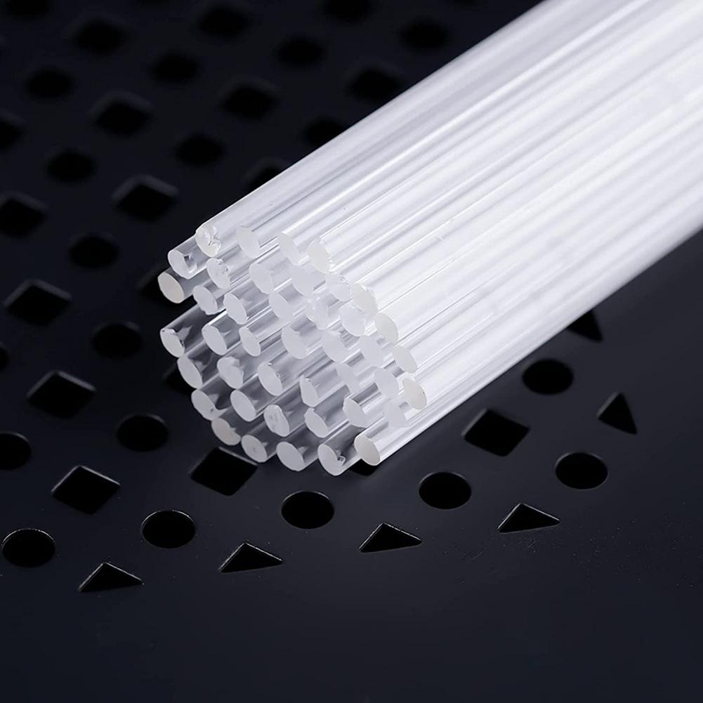 50 Sticks Acrylic Plant Stakes Orchid Flexible Durable Enhance Growth Stretchable Stable Plant Support Garden Plant Support Rack