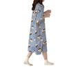 Girls' Summer, Spring and Autumn Short-sleeved Home Wear with Cute Cartoon Designs and Loose Style Pajamas and Nightgowns