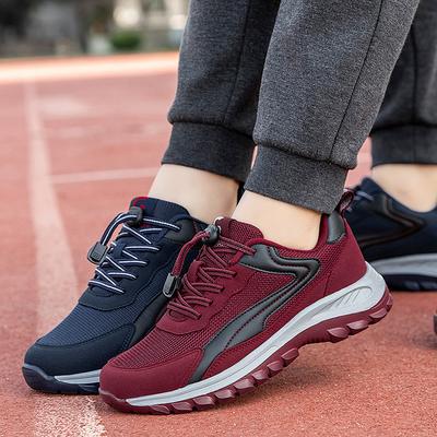 2025 neue Seniorenschuhe Frühling und Herbst rutschfeste weiche Sohle Mittelalterliche und ältere Laufschuhe leichte Freizeitsportschuhe für Damen und Herren