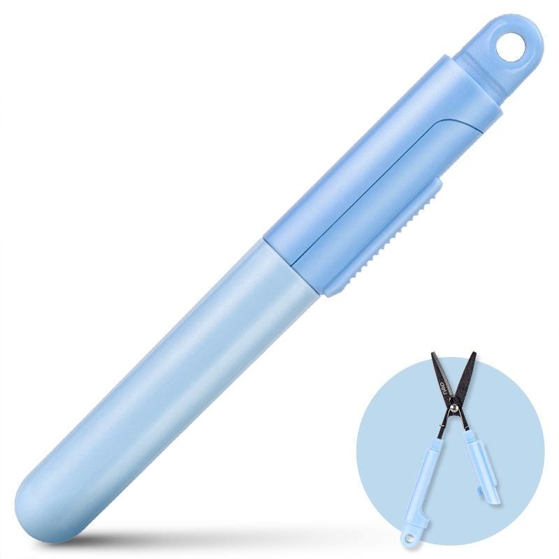 

Милые Складные Ножницы Портативные Антиприлипающие Для Детей Взрослых Ручная Работа Распаковка Резка Бумаги Мини Канцелярский Нож Офисные Канцелярские Товары синий