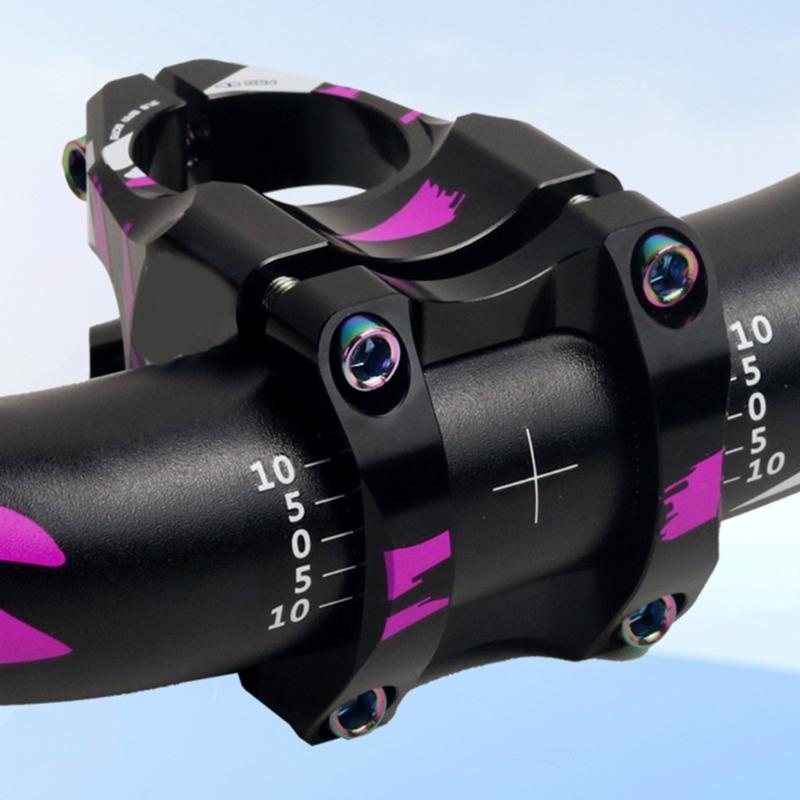 Mountain Bike Handlebars Short Stem Aluminum Alloys Short Road Bike Stem Handlebar Accessories Easy To Installation