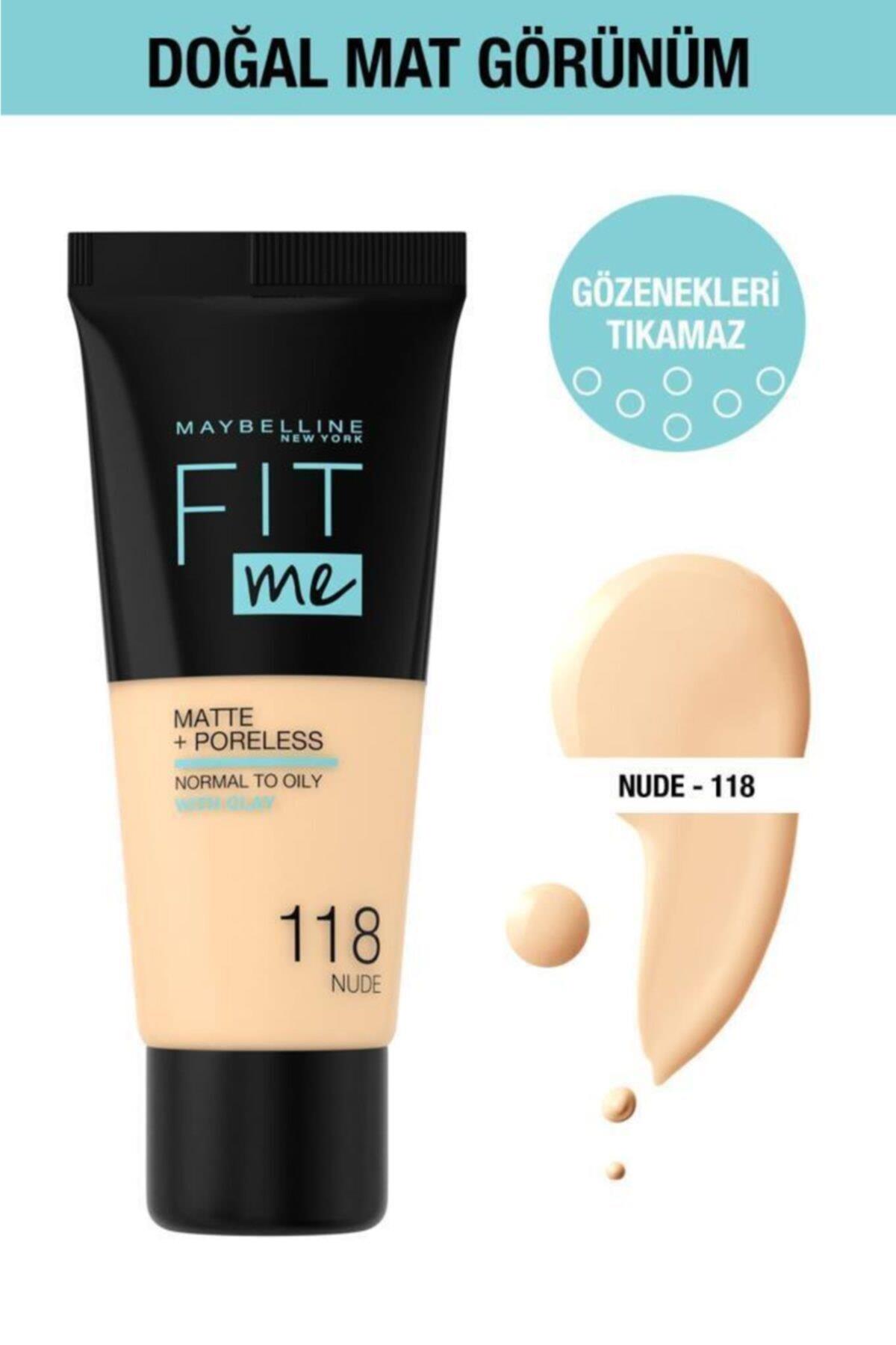 

Тональный крем Maybelline New York Fit Me Matte+Poreless - 118 Нюдовый