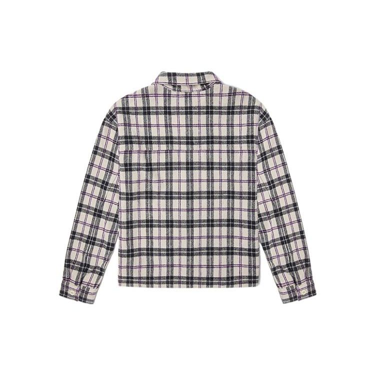 Vans Plaid Collared Casual Long Sleeve Shirt Women shirts Beige VN0A5LJSFS8