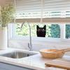 Cartoon Cute Little Black Cat Balcony Glass Home Beautification and Decoration Electrostatic Window Stickers