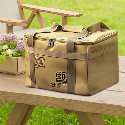 Camping Storage Bag Carrying 30L Large Capacity Portable Travel Handbag Trunk Organizer for