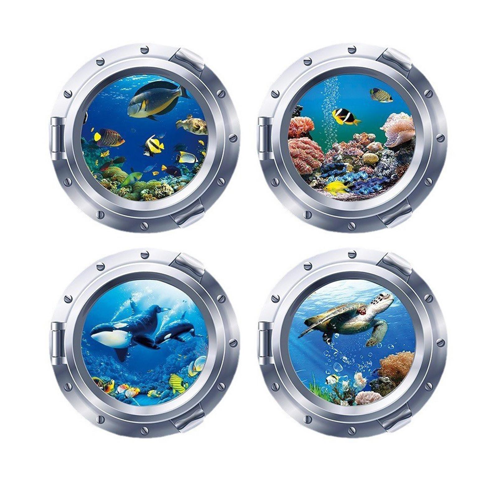 

Window Underwater World 3D Wall Sticker Home Decor
