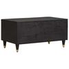 Coffee Table Black 80 x 50 x 40 cm Solid Mango Wood