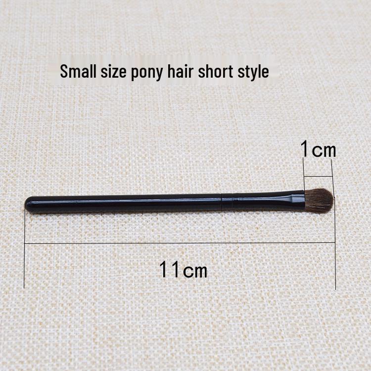 

Pony Hair Eyeshadow Brush Set: 3-Piece Slanted Nose Shadow Brush & Short Handle Blending Brush