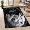 1PC Lion Pattern Printed Carpet Rug for Living Room Bedroom Home Sofa Decoration,Non-slip Floor Mat Floor Mat