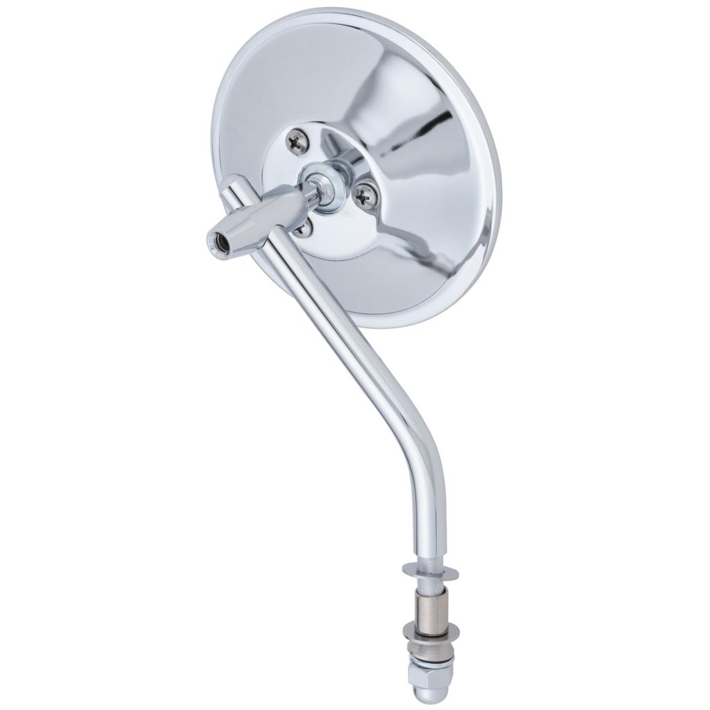 Kijima Motorcycle Parts Left and Mirror 1 for Certified Chrome Mirror, Round, Right, Finish, 101mm, Piece, Harley, '07 Compatible, Plated, HD-07141