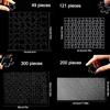49/121/200/300Pcs Transparent Puzzle Brain Teaser Acrylic Puzzle Clear Blank Puzzle  Adults Kids