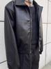 Veste en cuir de moto Rétro Américain pour homme avec épaulettes coréennes - Vêtement d'extérieur Bombeur Tendance Printemps/Automne