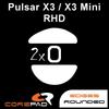 Corepad Skatez PRO Pulsar X3 X3 Mini Mouse Soles 2set / (RHD - Right-Handed) PTFE100% [PRO]