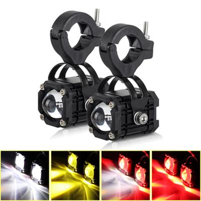 Motorcycle LED Headlight Spotlights Mini Projector ATV Scooter Lens Driving Lamp Motorcycle Accessories Fog Light 12V