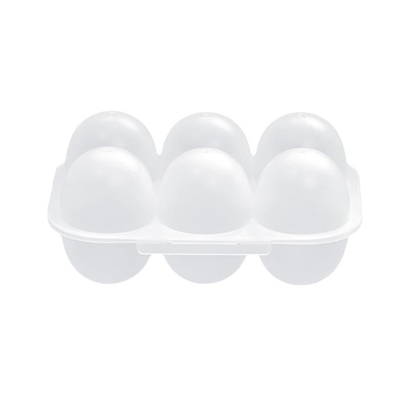 Portable Camping Eggs Boxes Carriers 6 Grid Eggs Holder Container Outdoor Camping Eggs Holder Storage Box Durable
