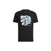 Neo Cartoon Print Straight-Leg Sport T-Shirt Men Tops Black GS2589
