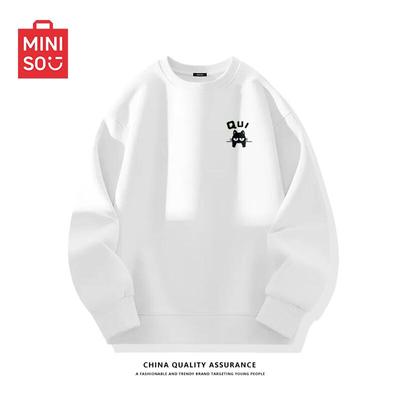 MINISO Men's Heavyweight Relaxed Fit Crewneck Sweatshirt