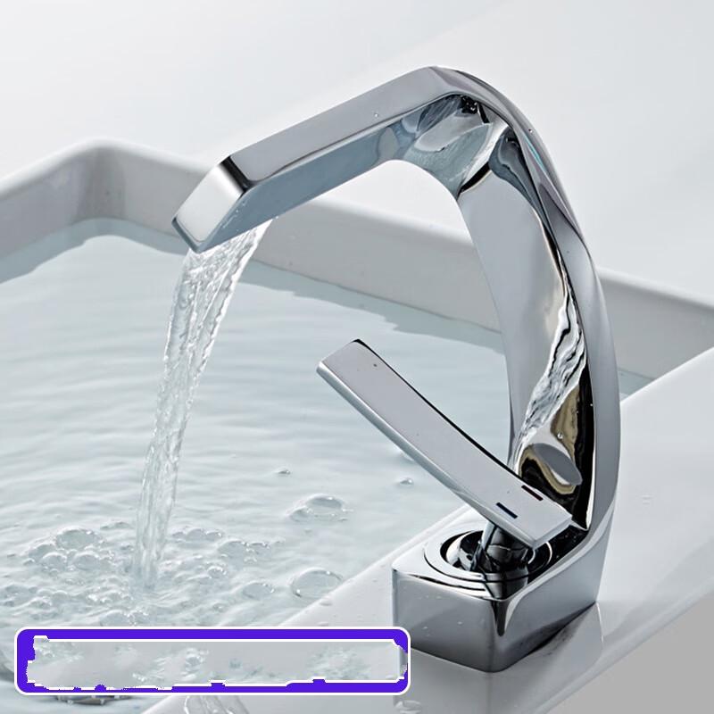 

Shengbai Luxury Gold Waterfall Bathroom Faucet