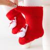 Chaussettes de Noël pour bébé, chaussettes douces pour bébé, collants de dessin animé pour nouveau-né, chaussettes moelleuses en peluche pour bébé garçon fille
