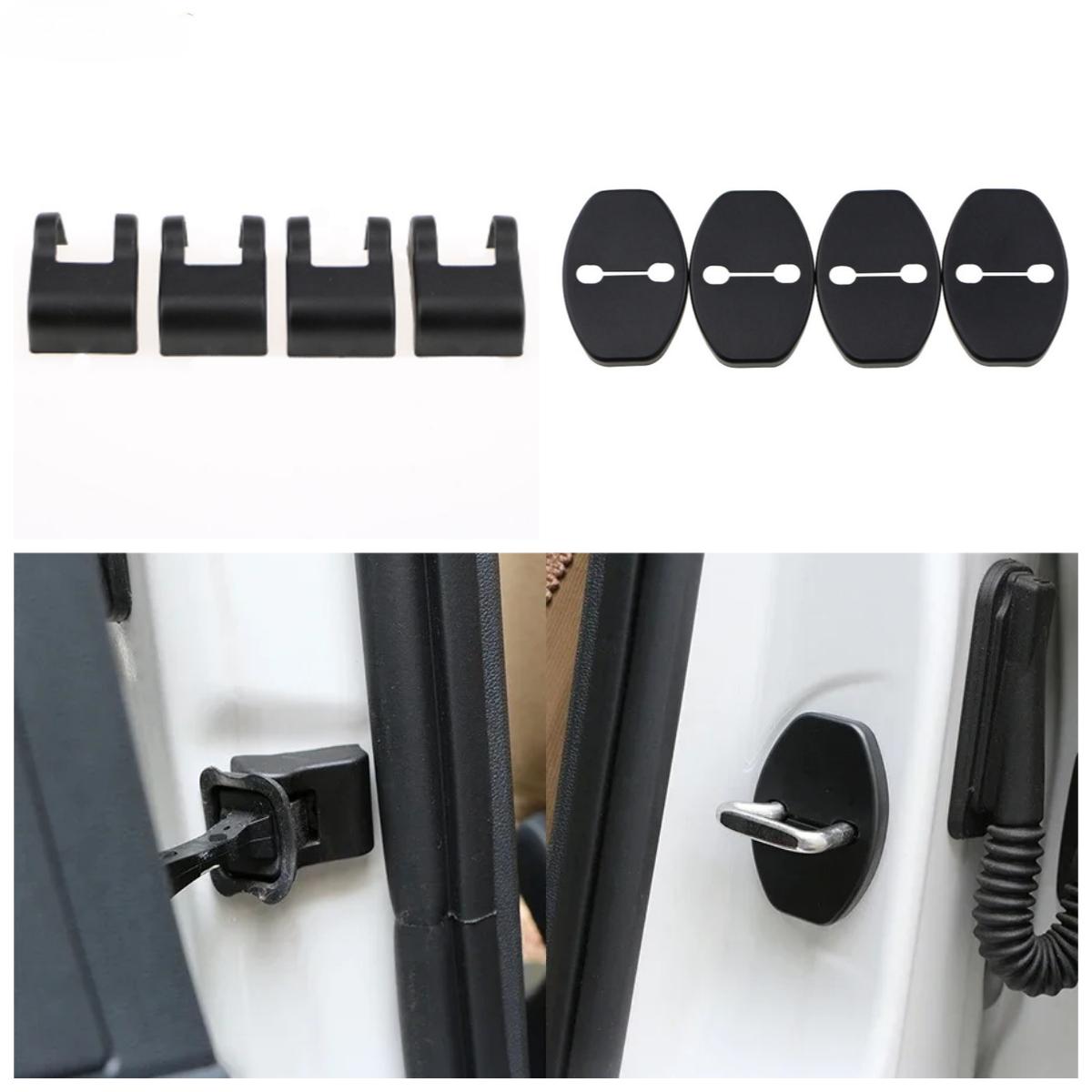 

8 шт. Защитная крышка замка двери автомобиля для VW Volkswagen Passat Golf 6 7 8 Jetta Beetle Scirocco Polo Bora Аксессуары для стайлинга автомобиля чёрный