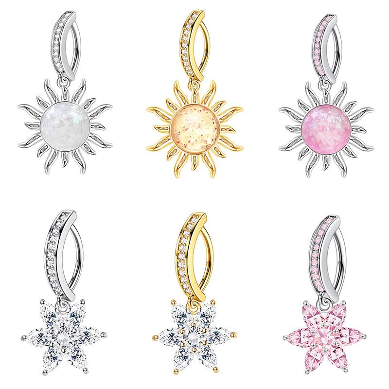 Fashion Exquisite Butterfly Belly Button Sexy Body Piercing Jewelry For Women Zircon Navel Barbell Fashion Belly Rings Gifts