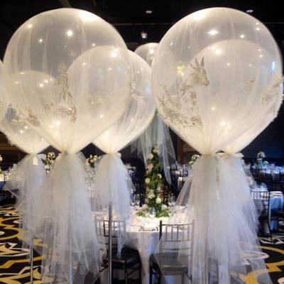 Fashion 36 Inch Large Transparent Latex Balloons Party Decor