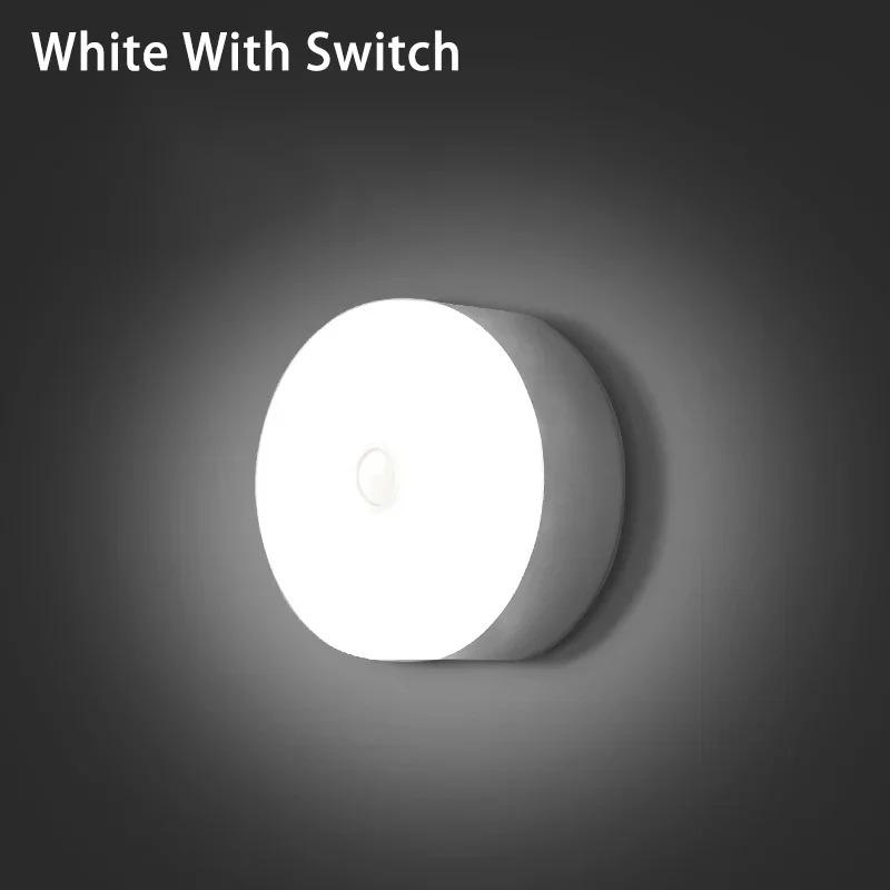 USB Motion Sensor LED Night Light Rechargeable Magnetic Wireless Lamp LED Closet Light For Kitchen Cabinet Wardrobe Lamp