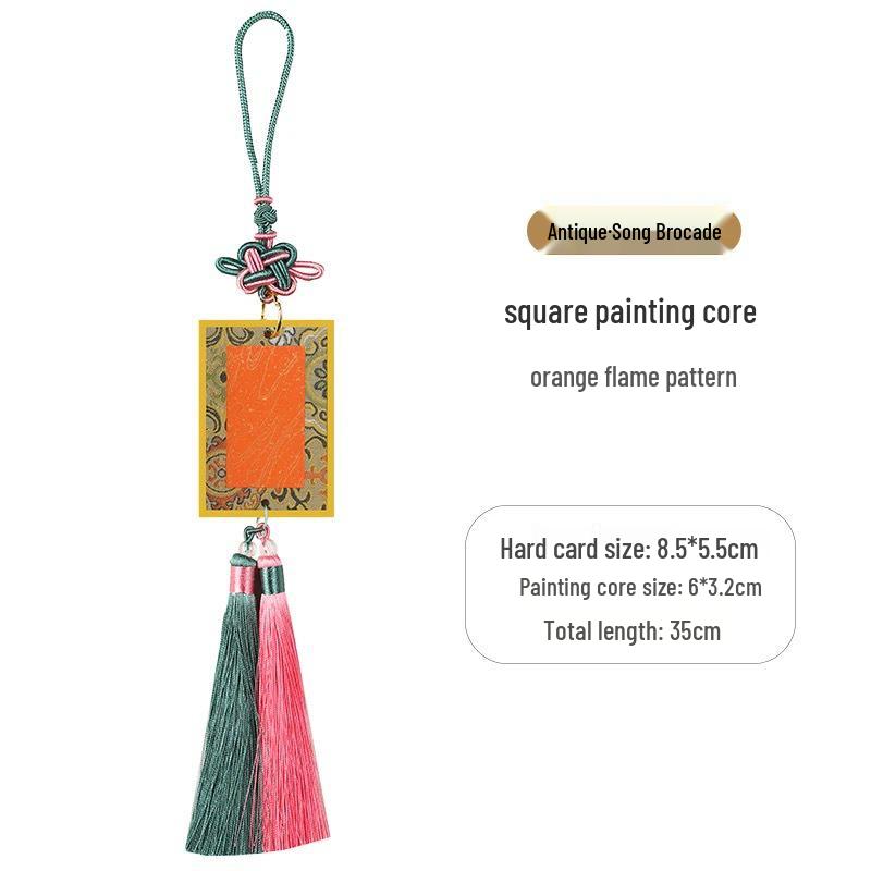 Double-sided Chinese Style Xuan Paper Pendant Bookmark - Handwritten Calligraphy & Cultural Gift