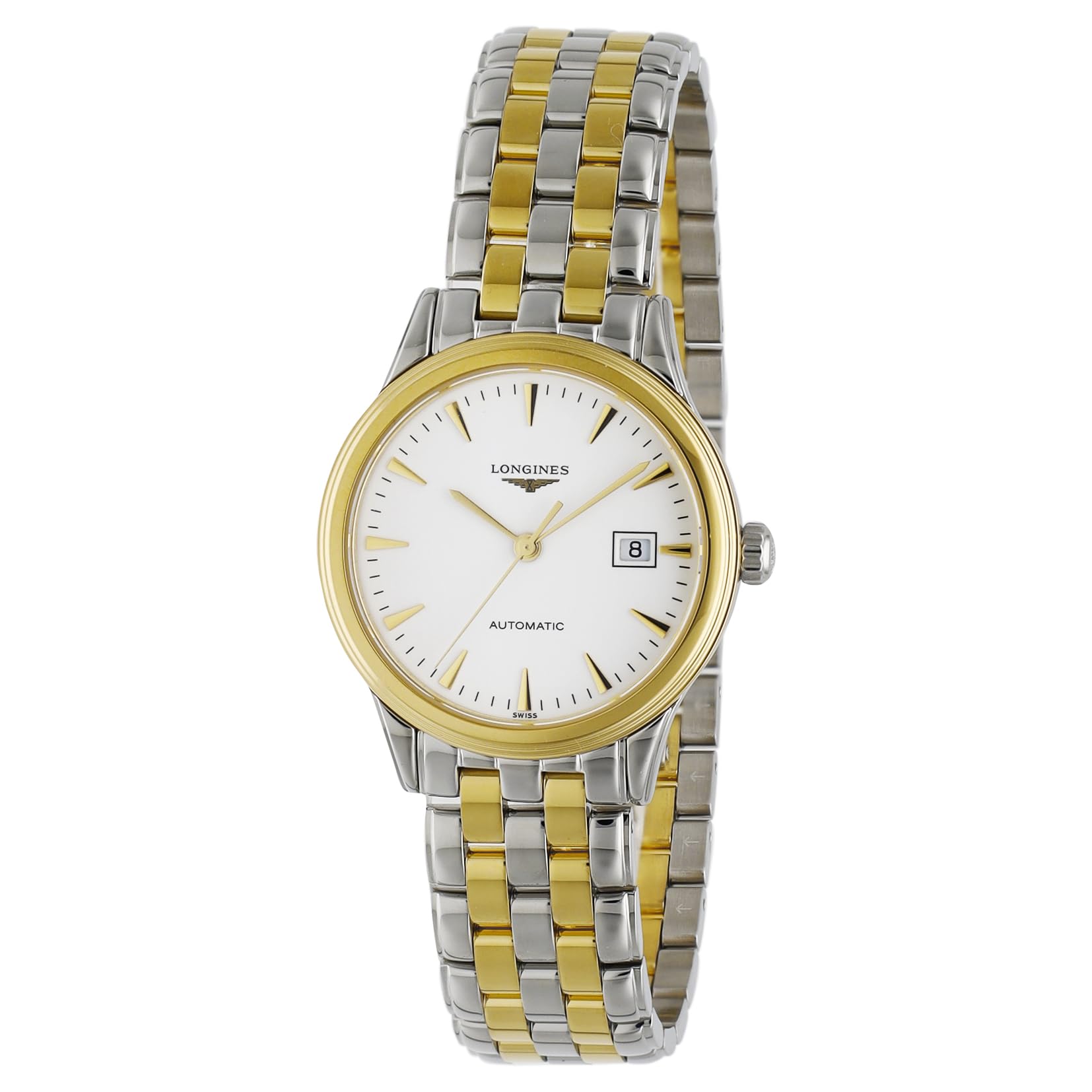 

Watch FLAGSHIP Flagship Automatic 5 ATM Water Resistant Sapphire Glass White Dial Stainless Steel Silver x Gold [Longines] Women s L4.374.3.22.7 білий