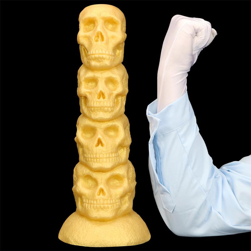 Skull Oversized Silicone Anal Plugs Dildos Alien Anal Plugs Alternative Anal Dilators Huge Masturbators