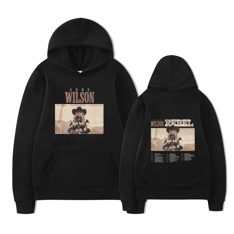 

2025 New ANNE WILSON Hoodie Men s THE REBEL OUR Harajuku Retro Printed Sportswear Men s Long Sleeve Street Wear 3XL
