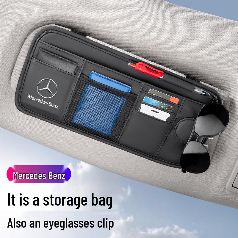 Mercedes-Benz Glasses Clip & Sun Visor Storage for E, C, A, S-Class & GLA/GLB/GLC