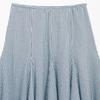 Women's 2025 Plaid Wave Style Wide Hem Midi Skirt