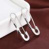 Cercei Stud Fashion cu Zirconiu Tip Agrafă - Design Simplu, Versatil pentru Fete