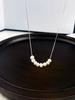 2024 Korean Style: 925 Sterling Silver Bamboo Link Chain with 8 Freshwater Pearls for Women