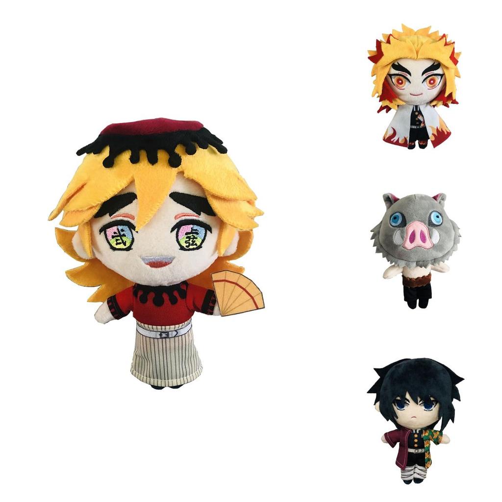 Adorable 20cm Soft Plush Doll Featuring Kimetsu No Yaiba Demon Slayer Theme For Kids' Gift
