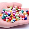 18g Perforated Imitation Pearl Beads: No Peeling/Fading - Cream Glue Hair Clip for DIY Handmade Bracelets & Small Accessories.