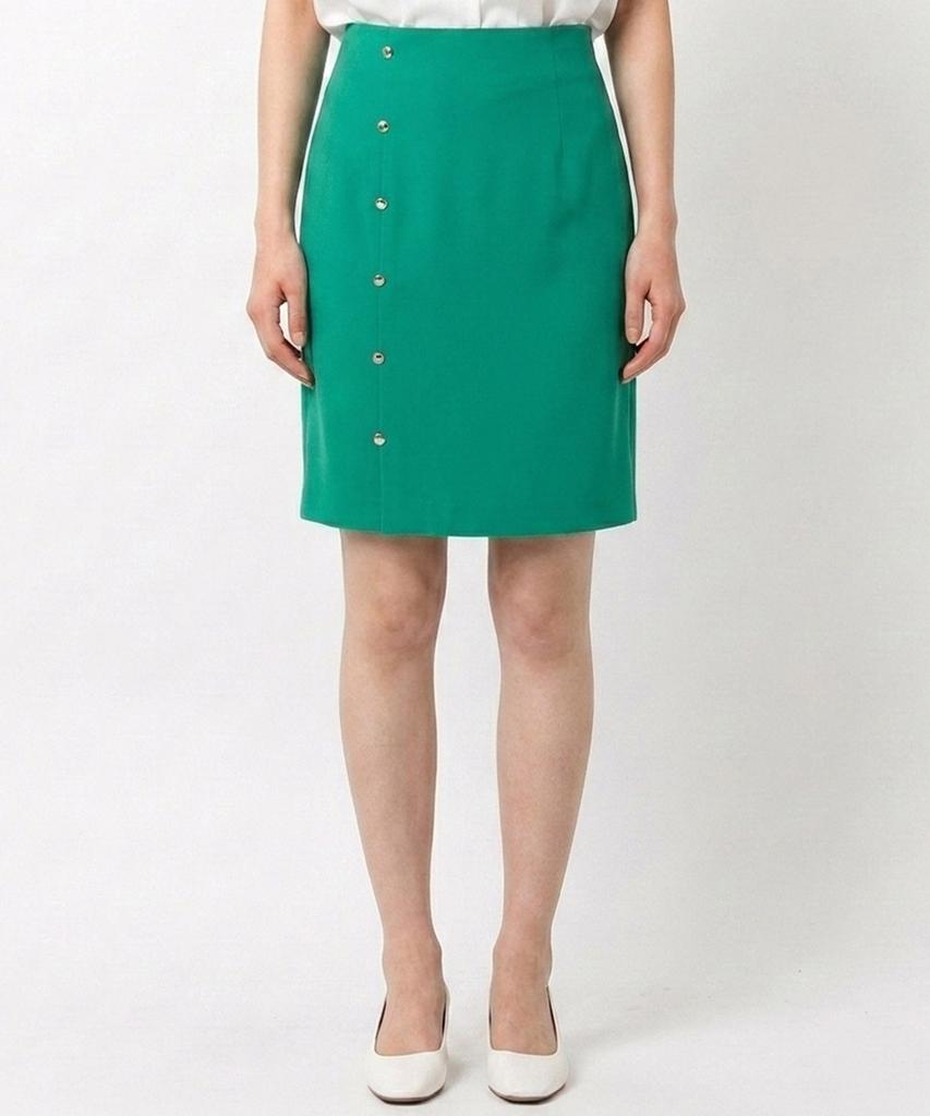 ECOLEDEPARIS Mini Button Stretch Skirt_Pb04Wsa001Z