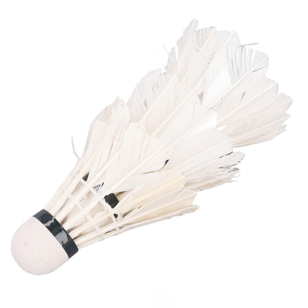 3pcs Goose Feather Badminton Professional Stable Durable White Shuttlecocks for Indoor Outdoor Sports