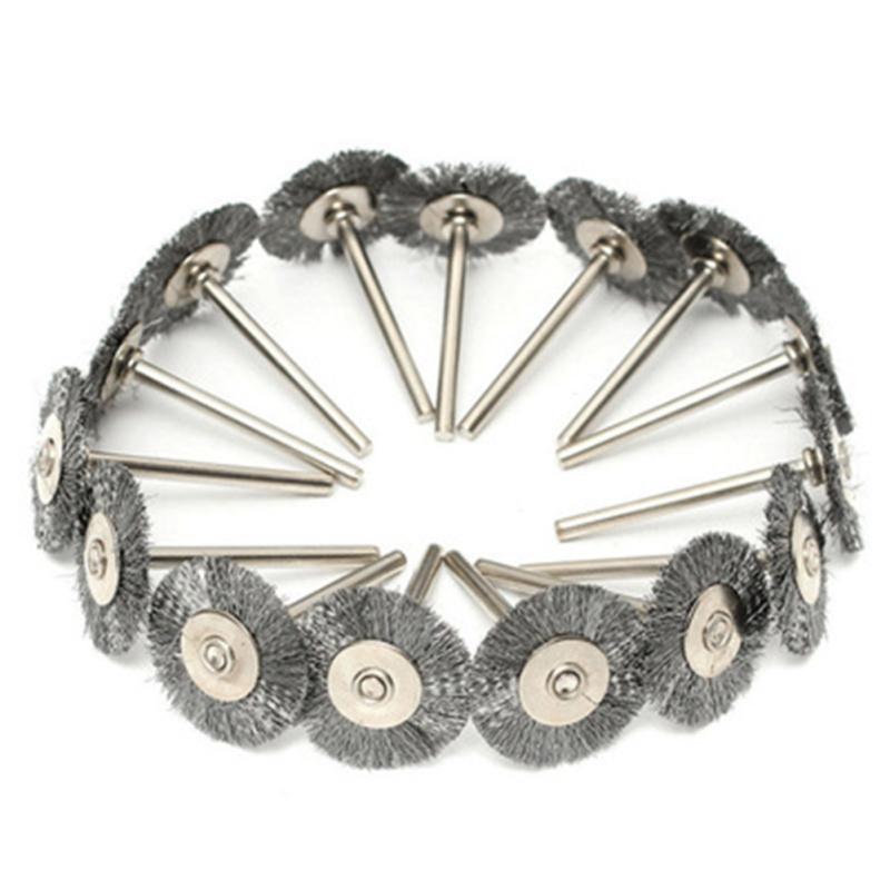45 Pcs/set Stainless Steel Wire Brushes Practical Polishing Accessories Compatible For Dremel