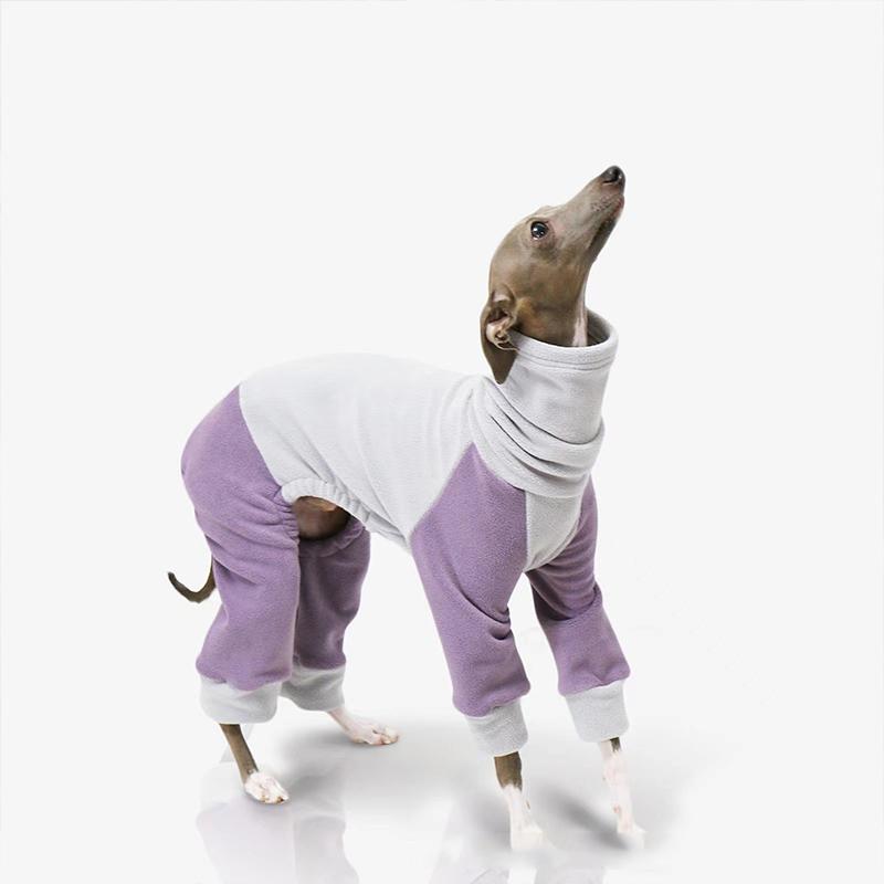 Sametové oblečení pro psy Pet Čtyřnohý kabát Zimní teplý měkký fleece bundy pro mazlíčky Mikiny Oblečení pro Whippet Greyhound Psí svetr