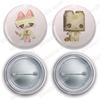 Spille Rotonde Cartoon Y2k Toro Inoue per Accessori Gioielli Decorazioni Borse Gatto Ha4to Kawaii Spille a Bottone Regali per Fan Amici