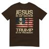 Jesus Is My Savior Trump Is My President Trump 2024 Usa Flag TShirt