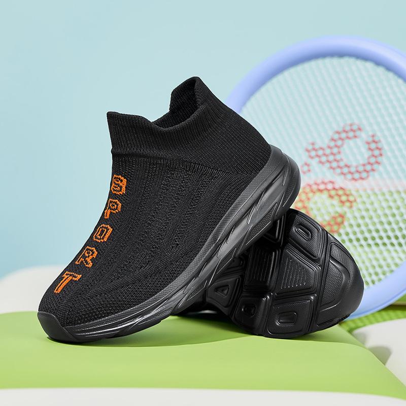Breathable Flyknit Slip-on Children's Sports Shoes