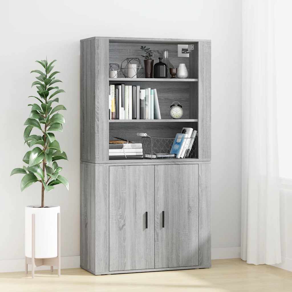 Highboard Gray Sonoma Particleboard