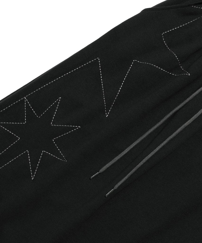Nice Ghost Club Big Star Logo Sweat Skirt_Black(Ng2Efupa90A)