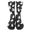Unisex Breathable Mid-Calf Socks Halloween Patterned Comfortable Stretch Crew Socks Suitable for Daily Wear and Seasonal Use