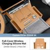 FOR ZEEKR 9X Wire Charging Silicone Mat Center Console Anti-Slip Protection Pad Storage Pocket Interior Accessories Modification