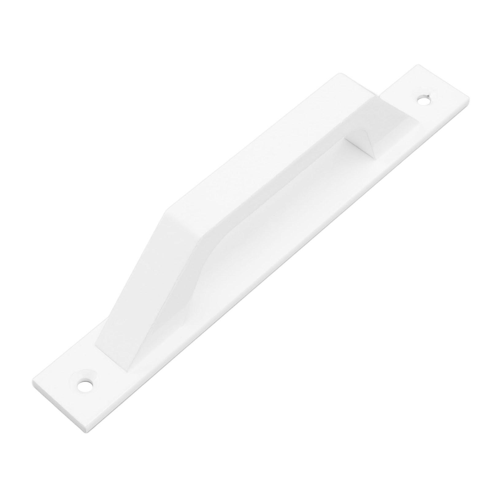 

Sliding Door Handle Metal Electroplating Cabinet Barn Door Pull Handle with Mounting Screws White белый