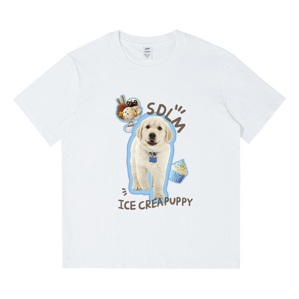 Y2k Casual Tops Female Clothes Girls Korean Fashion Blouse Kawaii Harajuku Streetwear Pet Dogs Cats Graphic Tees Women's T-shirt